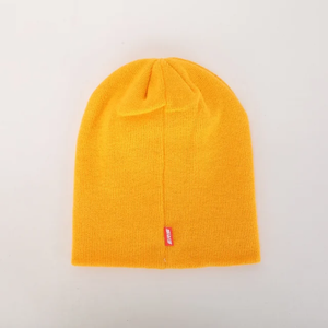 Gorro bordado Oem de alta calidad Unisex 100% gorro liso acrílico etiqueta tejida teñida Gorras de punto al por mayor gorro de esquí de invierno personalizado - Product Image 4