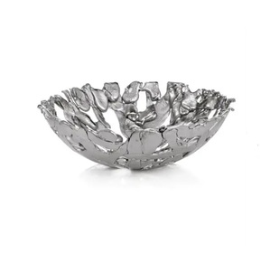 Frutero decorativo más vendido, Metal, aluminio, hecho a mano, elegante, fabricante de la India, cuenco redondo para servir a granel en la India - Product Image 5
