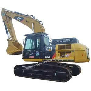 Equipamento original japonês para movimentação de terras, escavadeira Cat 336 usada, máquina grande Cat 36 ton Caterpillar 336d, escavadeira usada