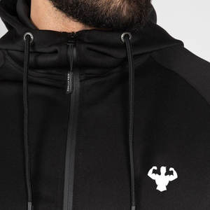 Wholesale 100% Cotton Hooded Sweat <b>Suits</b> for Men Training Jogging Sportswear Gym Fleece Tops with Zipper Breathable for Winter - Product Image 2