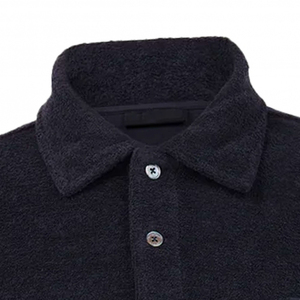 Logo personnalisé plaine 100% coton de haute qualité vierge éponge velours Polo pour hommes chemises unisexe Logo personnalisé hommes Polo Shirt - Product Image 6