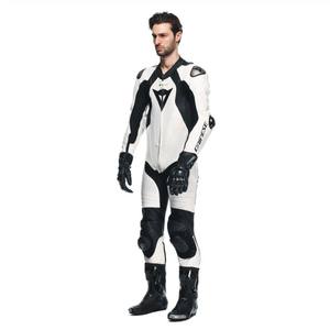 Combinaison de course moto sport en cuir pour Seca 5, taille 60, style moto d'été, noir et blanc - Product Image 5