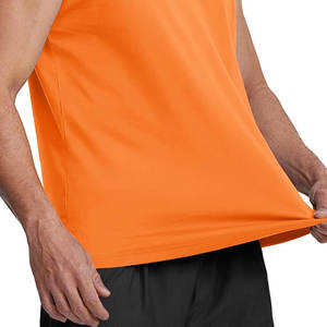 Nouveau design Tissu respirant à séchage rapide pour l'entraînement, débardeur uni pour homme à prix de gros - Product Image 4