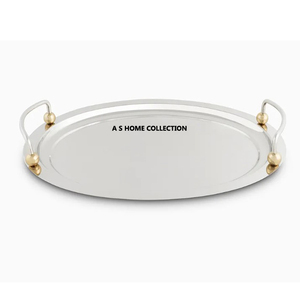 Plateau de service en métal tendance pour la maison hôtel et restaurant plats de service décor plateaux de service carrés modernes - Product Image 4