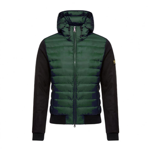 แจ็กเก็ตขนเป็ดแบบสลิมฟิตของผู้ชายคอตั้งคอตั้งและแขนเสื้อถักสำหรับฤดูหนาวแบบกำหนดเองได้90% ลง & 10% - Product Image 2