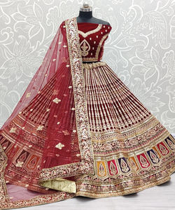 Atractivo Lehenga Choli de Georgette Sintética con Bordado de Lentejuelas y Pedrería, con Dupatta, Precio al por Mayor, Prenda Étnica - Product Image 2
