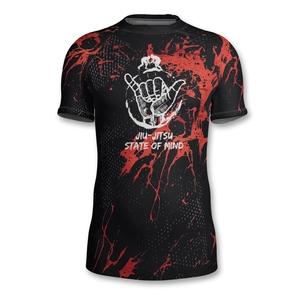 Rashguard à manches courtes pour hommes haute performance Protection UV Tissu à séchage rapide Parfait pour le surf, la natation et les aventures en plein air - Product Image 2