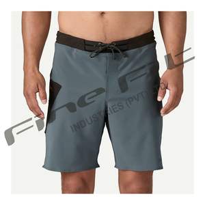 กางเกงขาสั้นลำลองสำหรับผู้ชายเอวยางยืดแห้งเร็วและระบายอากาศได้ดีออกแบบลายพื้นสำหรับใส่กลางแจ้ง - Product Image 5