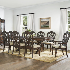 Chaise de salle à manger en bois massif avec accoudoirs et siège en tissu doux, design équilibré pour les salles à manger décontractées et formelles - Product Image 5