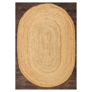 Última llegada 2025 Venta caliente Fabricante de Yute natural trenzado rectángulo redondo ovalado Jut alfombras - Product Image 6