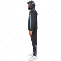 Conjunto de chándal cortavientos de dos piezas unisex personalizado, Sudadera con capucha cortavientos informal de fabricante con chándal cortavientos de dos piezas para correr