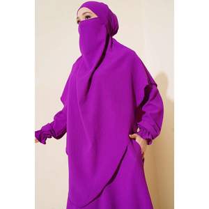 Abaya Voilée Pourpre - Product Image 3