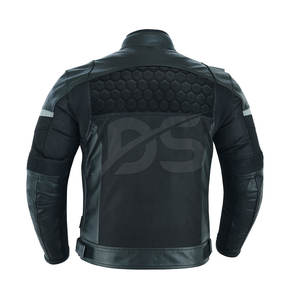 Chaqueta de Motocicleta de Piel de Vaca con Protecciones para Hombros y Codos, Ligera y Transpirable para una Conducción Segura - Product Image 5