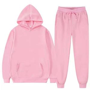 Vêtements d'hiver de haute qualité pour femmes, survêtements en coton polaire, prix de gros, pull deux pièces, ensembles de survêtement, 2022 - Product Image 3