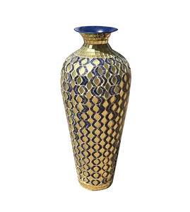 Florero de Metal hecho a mano, macetas de Metal decorativas hechas a mano, diseño costero para decoración de bodas y fiestas. - Product Image 1