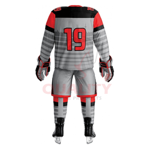 Les uniformes durables de hockey sur glace pour les joueurs d'équipe comprennent un maillot léger et un pantalon idéal pour les entraînements et les matchs intenses - Product Image 3