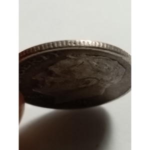Pièce de monnaie en argent de 1956, Dime Roosevelt, objet de collection culturel, avec erreur de cheveux et de flamme - Product Image 3