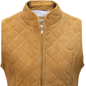 Venta al por mayor nuevo diseño personalizado logotipo de la fábrica Venta caliente de cuero otoño Casual sin mangas algodón Forros PU mujeres chalecos y chalecos - Product Image 2