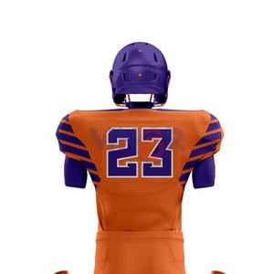 Venta al por mayor personalizado uniforme de fútbol americano de alta calidad de los jóvenes de aparejos sarga Jersey pantalón conjunto transpirable característica impresa - Product Image 5