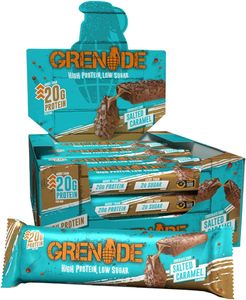 Barra de Proteína Gre'nade con Chispas de Chocolate y Caramelo Salado 12×60g - Product Image 2