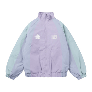 ชุดวอร์มกันลมพรีเมียม ผ้าโพลีเอสเตอร์ความหนาแน่นสูง 140 GSM น้ำหนักเบา กันลมได้ดี ดีไซน์แบบแผง พร้อมแถบสะท้อนแสงแบบกำหนดเอง - Product Image 3