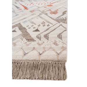 Manchaha Hand Knotted Wool & Bamboo Silk Rugs Ivory 10mm Thick Abstract Pattern for Home & <b>Hallway</b> Rectangle Model-Les-2568 - Product Image 4