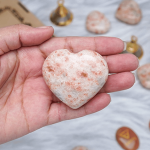 หินเรกิคริสตัลธรรมชาติสำหรับตกแต่งบ้านและของขวัญการเติบโตของหัวใจลายกุหลาบพองฟู - Product Image 6