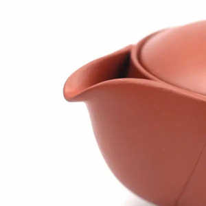 Tapa para tetera de arcilla roja Hohin (vajilla Tokoname) con diseño tradicional chino y asa, para regalos, artículos de bebida, tetera artesanal - Product Image 1