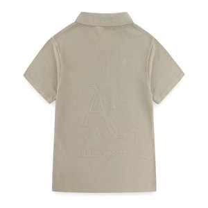 Polo de algodón unisex para niños con tela suave y tapeta de botones para trajes casuales Camiseta polo para niños - Product Image 2
