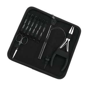 Kit de pinces à microbilles pour l'élimination et l'ouverture, incluant une pince à sertir plate robuste, des crochets de sectionnement pour anneaux de séparation capillaire et des pinces à bec de canard - Product Image 6