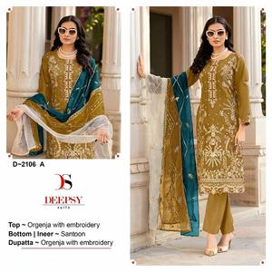 Desi & Healthy Women Special Raksha Bandhan Ropa festiva Multi Thread & Bordado Trabajo Ropa paquistaní asequible para la venta - Product Image 5