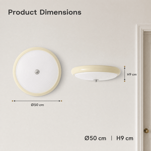Modern Round Tri Color Dimmable Led <b>Ceiling</b> <b>Light</b> With <b>Remote</b> <b>Control</b> Surface Mount Iron Base For Living Room Bedroom - Product Image 2