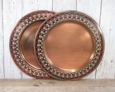 Assiette de service en cuivre gravée à la main, luxueuse et écologique, pour servir les aliments à la maison, dans les hôtels, les restaurants, les fêtes et les événements - Product Image 2