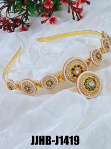 À la mode à la main bandeau de cheveux bijoux de mode pour les femmes mariée fête de mariage Festival concepteur ethnique traditionnel vendeur en gros - Product Image 5