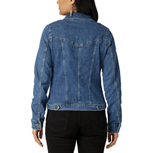 Chaqueta de mujer desgastada de alta calidad, chaqueta vaquera sin mangas con estilo personalizada, chaqueta vaquera con capucha transpirable de algodón 100% - Product Image 4