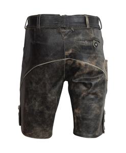 Lederhosen Bávaros de Alta Calidad, Estilo Tradicional Alemán, para el Oktoberfest, Antiguos, Cortos, de Gamuza de Cabra - Product Image 3