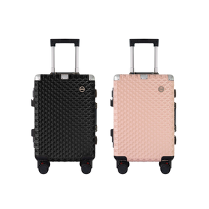 ชุดกระเป๋าเดินทางล้อลากแบบเงียบคู่ทำจากวัสดุ PC 6006โลโก้ได้ตามต้องการราคาไม่แพง - Product Image 2