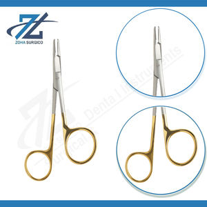 Gillies กรรไกร/ที่ยึดเข็มขวา, ที่ใส่ทังสเตนคาร์ไบด์ด้วยมือขวาขนาด158มม. เครื่องมือสเตนเลสสำหรับการผ่าตัดทั่วไป - Product Image 3