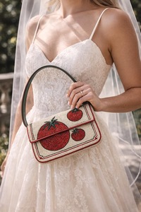 Bolso de Mano de Fiesta Tropical Escape con Decoración de Perlas y Material de Cuentas, Correa de Hombro para Boda, Última Tendencia - Product Image 4