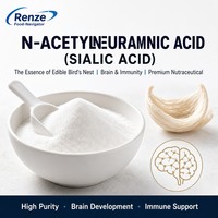 Acide N-acétylneuraminique de haute pureté, acide sialique, poudre cristalline blanche pour complément alimentaire et aliments fonctionnels
