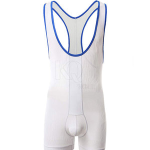 <b>Men</b> Casual Knitted Sports Wrestling <b>Singlets</b> Lightweight Stretchable Fabric <b>for</b> Training Practice Gym Workout Competition Wear - Product Image 6