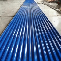 Panneau de toit coloré galvanisé et plaque d'acier revêtue de couleur Tuiles en acier de couleur de haute qualité utilisées comme panneaux de toit