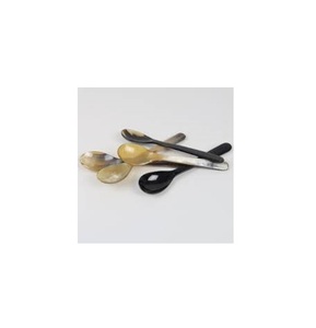 Cuchara de cena para el hogar Cucharas de cuerno Blanco marrón búfalo Buen pulido Nuevo estilo Juego de cucharas de cubiertos de cuerno de búfalo para logotipo personalizado - Product Image 5