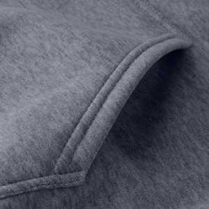 Sudadera con capucha lisa con cordón de manga larga unisex para hombre - Product Image 2