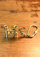 Porte-clés jumelles en laiton de qualité supérieure, style marin vintage, logo personnalisé, design de dessin animé tendance, étanche, léger, cadeau