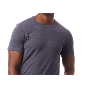 T-shirt girocollo da uomo Alternative Apparel in eco-jersey 100% cotone organico, blu tinta unita, taglia XL - Product Image 5