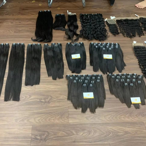 100% naturel droit Remy Premium Double dessiné Machine Double trame HD dentelle Extensions de cheveux humains de haute qualité cuticule tout - Product Image 1