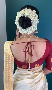 Vêtements ethniques Saree en soie douce Banarasi Katan avec argent pur et or Zari tisse partout de l'exportateur indien - Product Image 4