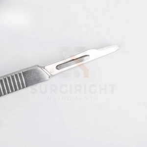Cuchilla de bisturí de cuchillo quirúrgico Dental de acero al carbono desechable esterilizado de 100 piezas por instrumentos Surgiright - Product Image 4