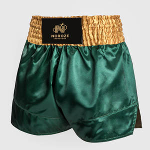Pantalones cortos de Muay Thai para hombre de calle alta hechos en Pakistán cómodos con cierre elástico de cintura media diseño de contraste de Color ecológico - Product Image 2